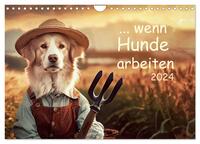Wenn Hunde arbeiten (Wandkalender 2026 DIN A4 quer), CALVENDO Monatskalender
