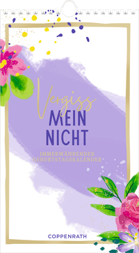 Vorderes Coverbild Immerwährender Geburtstagskalender – Vergiss mein nicht