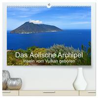 Vorderes Coverbild Das Äolische Archipel - Inseln vom Vulkan geboren (hochwertiger Premium Wandkalender 2025 DIN A2 quer), Kunstdruck in Hochglanz