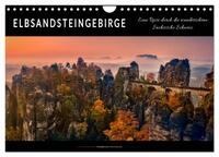Vorderes Coverbild Elbsandsteingebirge - eine Reise durch die wunderschöne Sächsische Schweiz (Wandkalender 2025 DIN A4 quer), CALVENDO Monatskalender