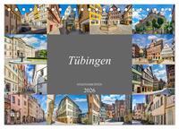 Tübingen Stadtansichten (Tischkalender 2026 DIN A5 quer), CALVENDO Monatskalender
