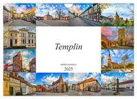 Templin Impressionen (Wandkalender 2025 DIN A4 quer), CALVENDO Monatskalender