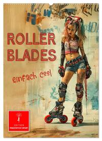 Rollerblades - einfach cool (Wandkalender 2025 DIN A2 hoch), CALVENDO Monatskalender