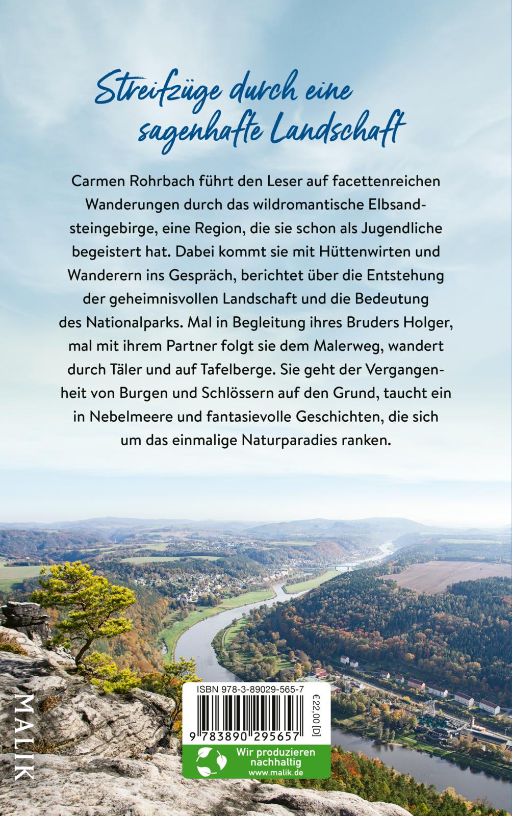 Rückseitencover Abenteuer Elbsandsteingebirge – Im Reich der wilden Felsen