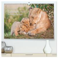 Emotionale Momente: Liebenswerte Löwenbabys / CH-Version (hochwertiger Premium Wandkalender 2025 DIN A2 quer), Kunstdruck in Hochglanz