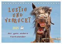 Lustig und verrückt - der ganz andere Tierkalender (Tischkalender 2025 DIN A5 quer), CALVENDO Monatskalender