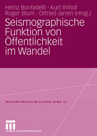 Vorderes Coverbild Seismographische Funktion von Öffentlichkeit im Wandel