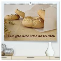 Frisch gebackene Brote und Brötchen (hochwertiger Premium Wandkalender 2026 DIN A2 quer), Kunstdruck in Hochglanz
