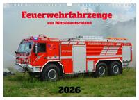 Einsatzfahrzeuge aus Sachsen und Sachsen-Anhalt (Wandkalender 2026 DIN A3 quer), CALVENDO Monatskalender