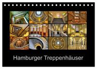 Hamburger Treppenhäuser (Tischkalender 2026 DIN A5 quer), CALVENDO Monatskalender