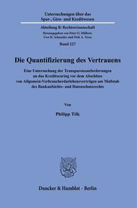 Vorderes Coverbild Die Quantifizierung des Vertrauens.