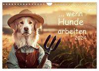 Wenn Hunde arbeiten (Wandkalender 2025 DIN A4 quer), CALVENDO Monatskalender