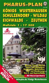 Pharus-Plan Königs Wusterhausen, Schulzendorf, Wildau, Eichwalde, Zeuthen