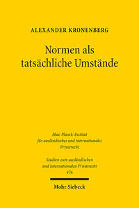 Normen als tatsächliche Umstände