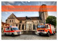 Vorderes Coverbild Feuerwehr und Rettungsdienst (Wandkalender 2025 DIN A2 quer), CALVENDO Monatskalender