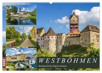WESTBÖHMEN Sommerliche Impressionen (Wandkalender 2025 DIN A2 quer), CALVENDO Monatskalender