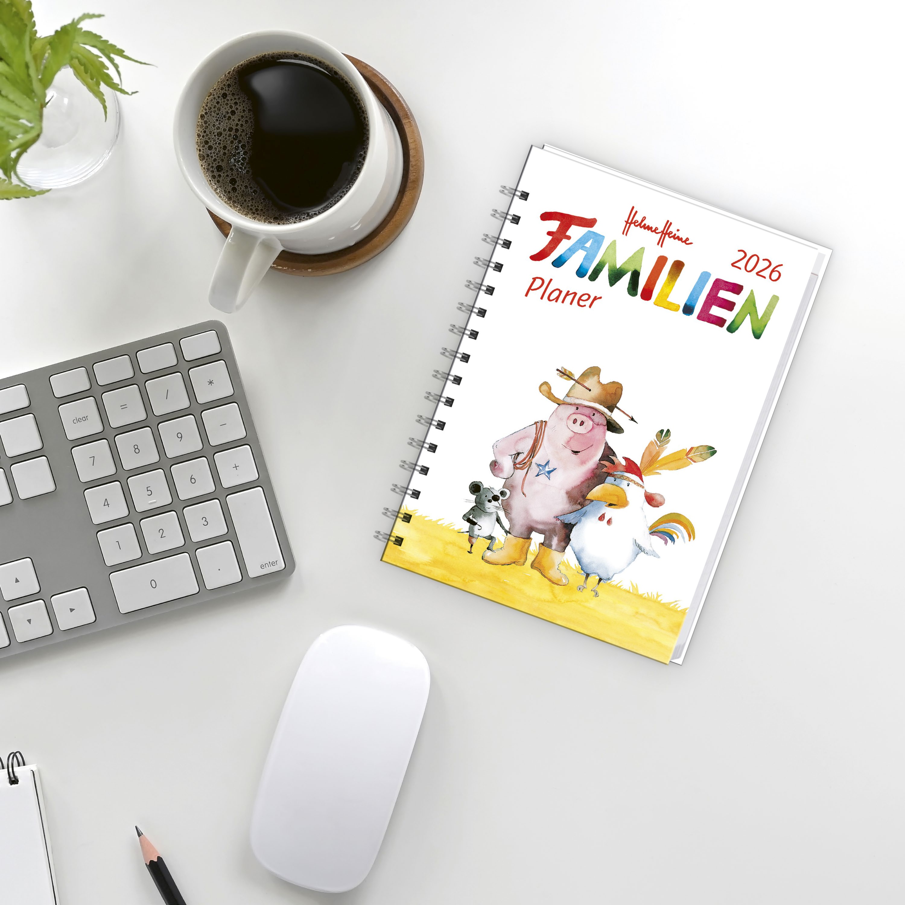 Helme Heine: Familienplaner-Buch A6 2026