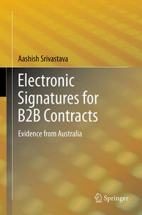 Vorderes Coverbild Electronic Signatures for B2B Contracts