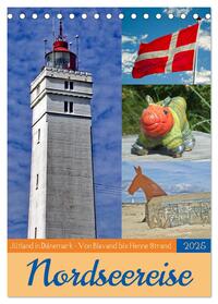 Nordseereise – Jütland in Dänemark – Von Blavand bis Henne Strand (Tischkalender 2025 DIN A5 hoch), CALVENDO Monatskalender
