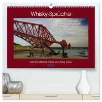 Whisky-Sprüche (hochwertiger Premium Wandkalender 2026 DIN A2 quer), Kunstdruck in Hochglanz