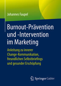 Vorderes Coverbild Burnout-Prävention und -Intervention im Marketing