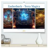 Zauberbuch - Terra Magica (hochwertiger Premium Wandkalender 2025 DIN A2 quer), Kunstdruck in Hochglanz