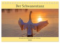 Der Schwanentanz (Tischkalender 2025 DIN A5 quer), CALVENDO Monatskalender