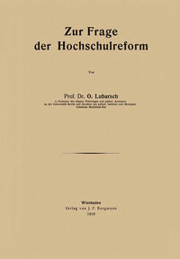 Zur Frage der Hochschulreform