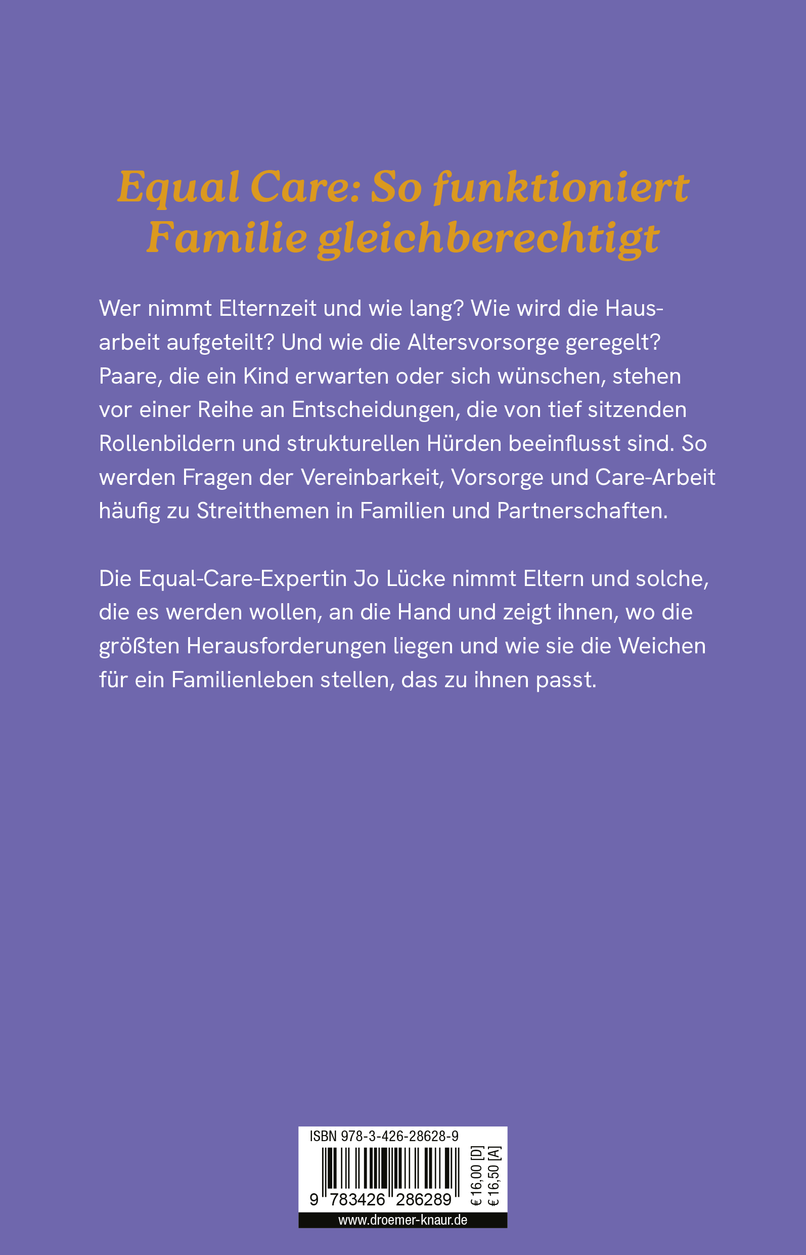 Rückseitencover Für Sorge