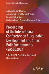 Vorderes Coverbild Proceedings of the International Conference on Smart and Sustainable Built Environment (SASBE 2024)