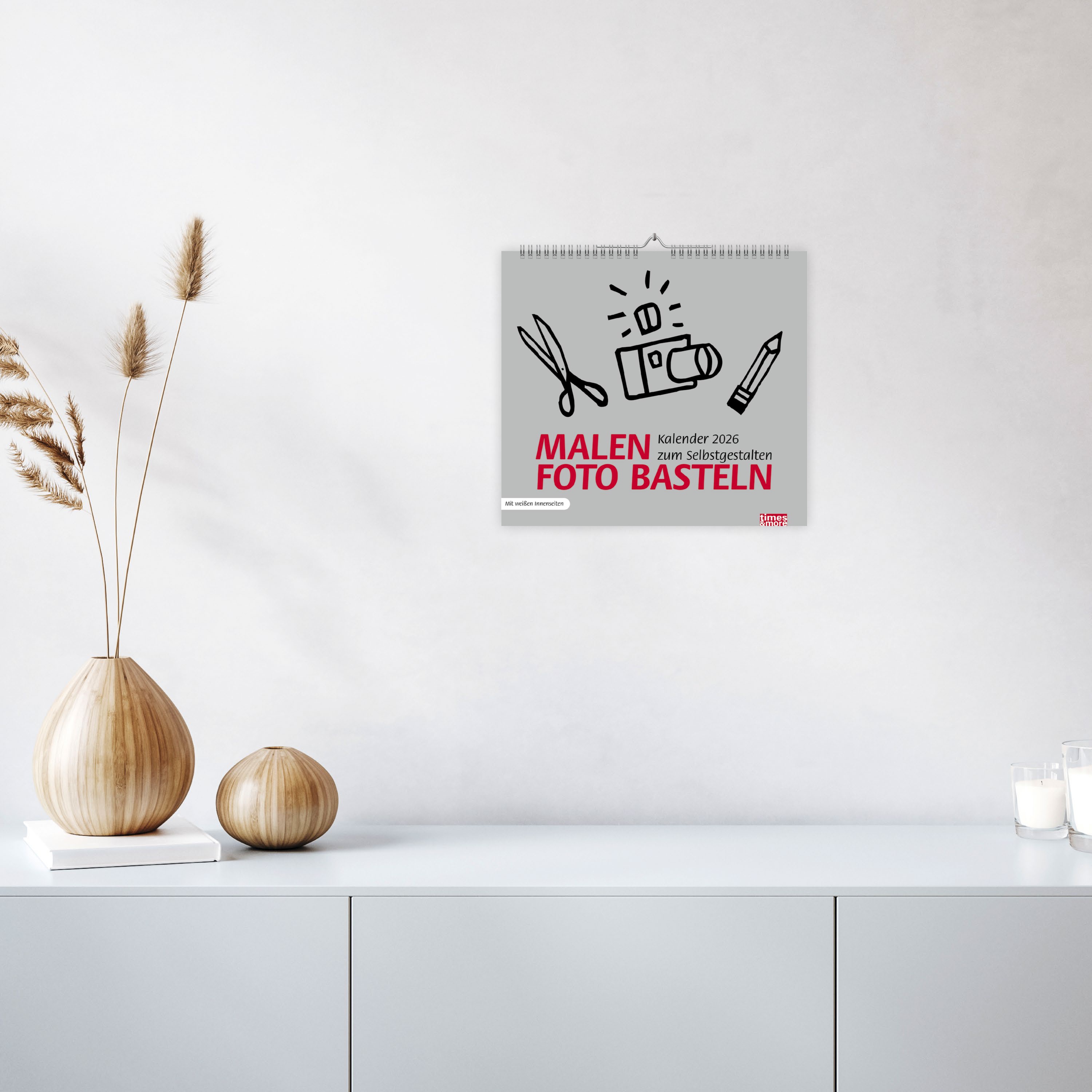 times&more Bastelkalender silber 2026