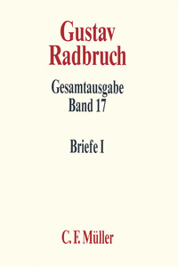 Vorderes Coverbild Gustav Radbruch Gesamtausgabe