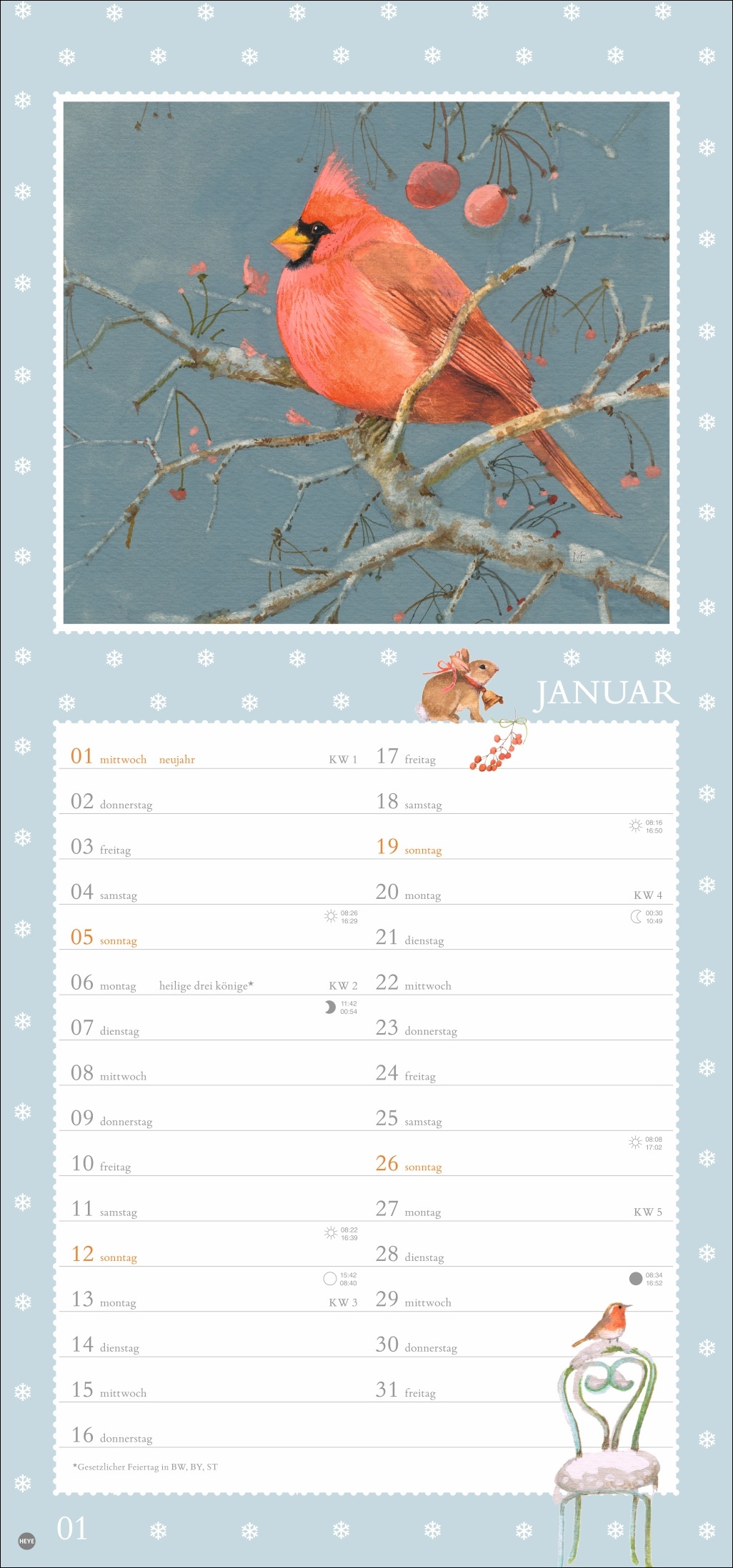 Beispielinhalt (Bild) Marjolein Bastin: Wunder der Natur Kalender 2025