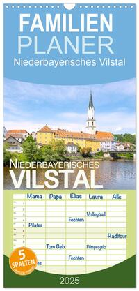 Vorderes Coverbild Familienplaner 2025 - Niederbayerisches Vilstal mit 5 Spalten (Wandkalender, 21 x 45 cm) CALVENDO