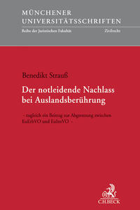 Vorderes Coverbild Der notleidende Nachlass bei Auslandsberührung