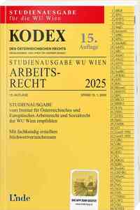KODEX Studienausgabe Arbeitsrecht WU 2025