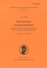 Vorderes Coverbild Monotheismus und Kosmotheismus