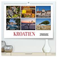 Vorderes Coverbild Kroatien - Streifzüge durch atemberaubende Kulturlandschaften (hochwertiger Premium Wandkalender 2025 DIN A2 quer), Kunstdruck in Hochglanz