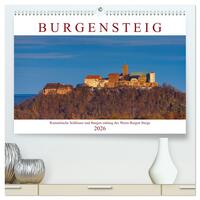 Werra Burgen Steig (hochwertiger Premium Wandkalender 2026 DIN A2 quer), Kunstdruck in Hochglanz