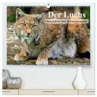 Der Luchs. Pinselohren und Bernsteinaugen (hochwertiger Premium Wandkalender 2026 DIN A2 quer), Kunstdruck in Hochglanz