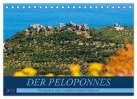 DER PELOPONNES (Tischkalender 2025 DIN A5 quer), CALVENDO Monatskalender