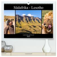Südafrika - Lesotho (hochwertiger Premium Wandkalender 2025 DIN A2 quer), Kunstdruck in Hochglanz