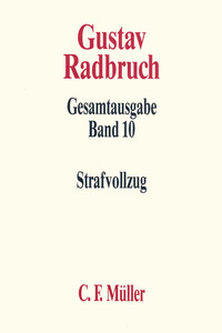 Vorderes Coverbild Gustav Radbruch Gesamtausgabe