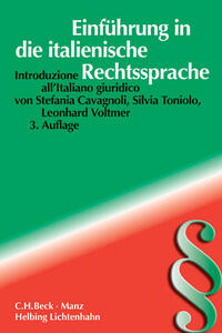 Einführung in die italienische Rechtssprache