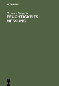 Feuchtigkeitsmessung