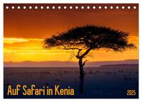 Auf Safari in Kenia 2025 (Tischkalender 2025 DIN A5 quer), CALVENDO Monatskalender