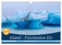 Island - Faszination Eis. Vatnajökull Gletscher (Wandkalender 2025 DIN A4 quer), CALVENDO Monatskalender