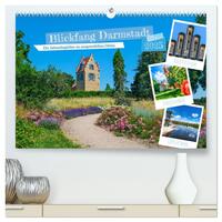 Blickfang Darmstadt! (hochwertiger Premium Wandkalender 2025 DIN A2 quer), Kunstdruck in Hochglanz