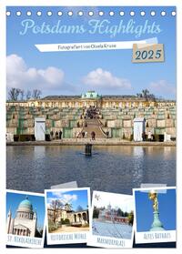 Potsdams Highlights (Tischkalender 2025 DIN A5 hoch), CALVENDO Monatskalender