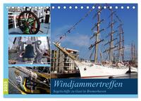 Windjammertreffen - Segelschiffe zu Gast in Bremerhaven (Tischkalender 2025 DIN A5 quer), CALVENDO Monatskalender